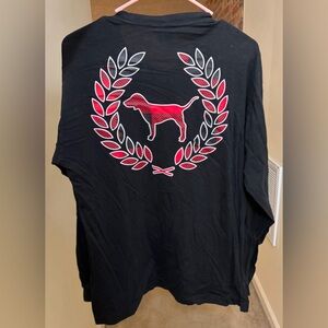 PINK Victoria's Secret Signature Campus Tee With Pocket (100% cotton)